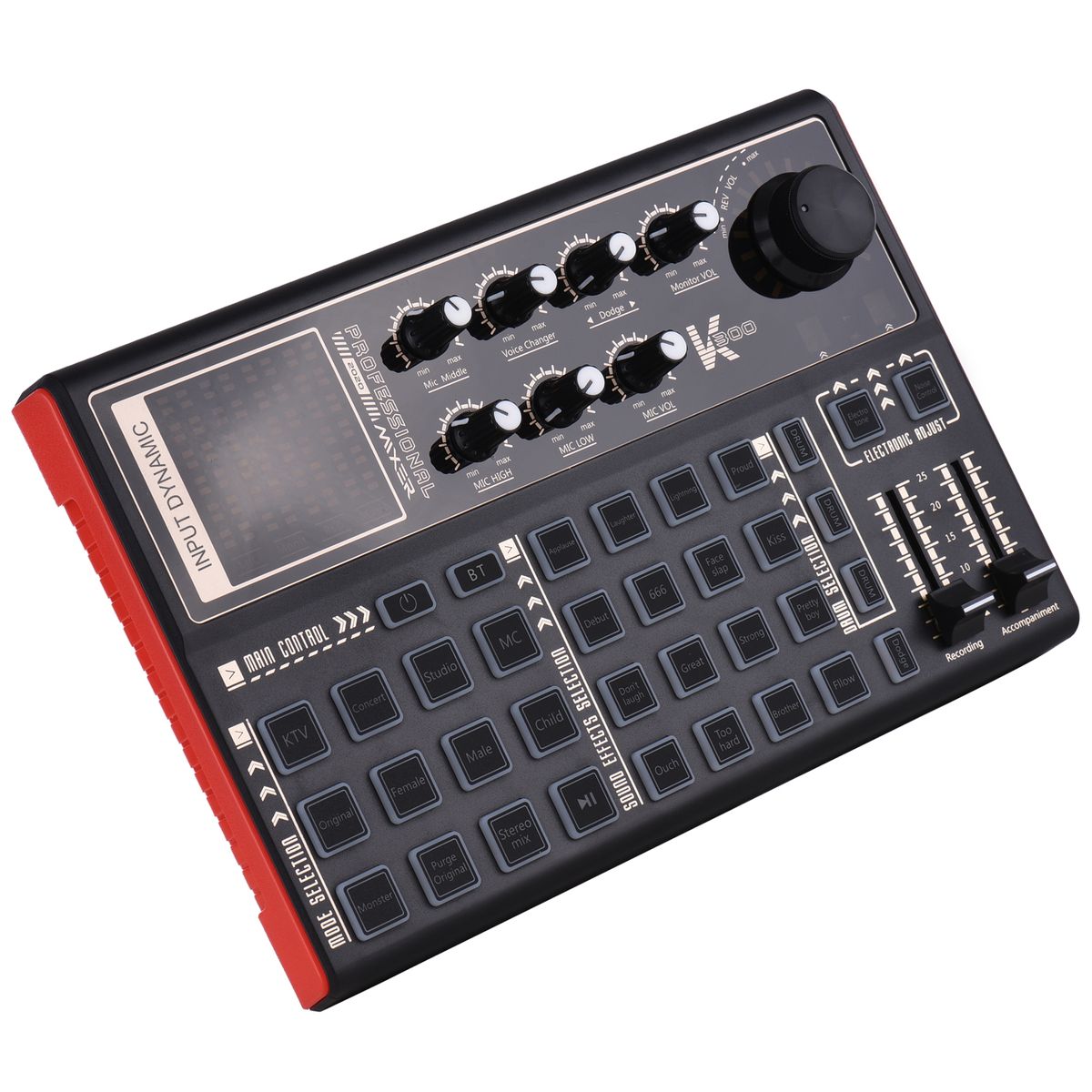 SK300 Live Sound Card External Voice Changer Audio Mixer