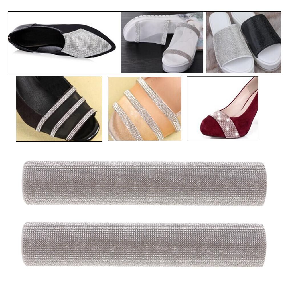 2pcs 40x24cm Bling Diamond Crystal Rhinestones Self Adhesive Sticker
