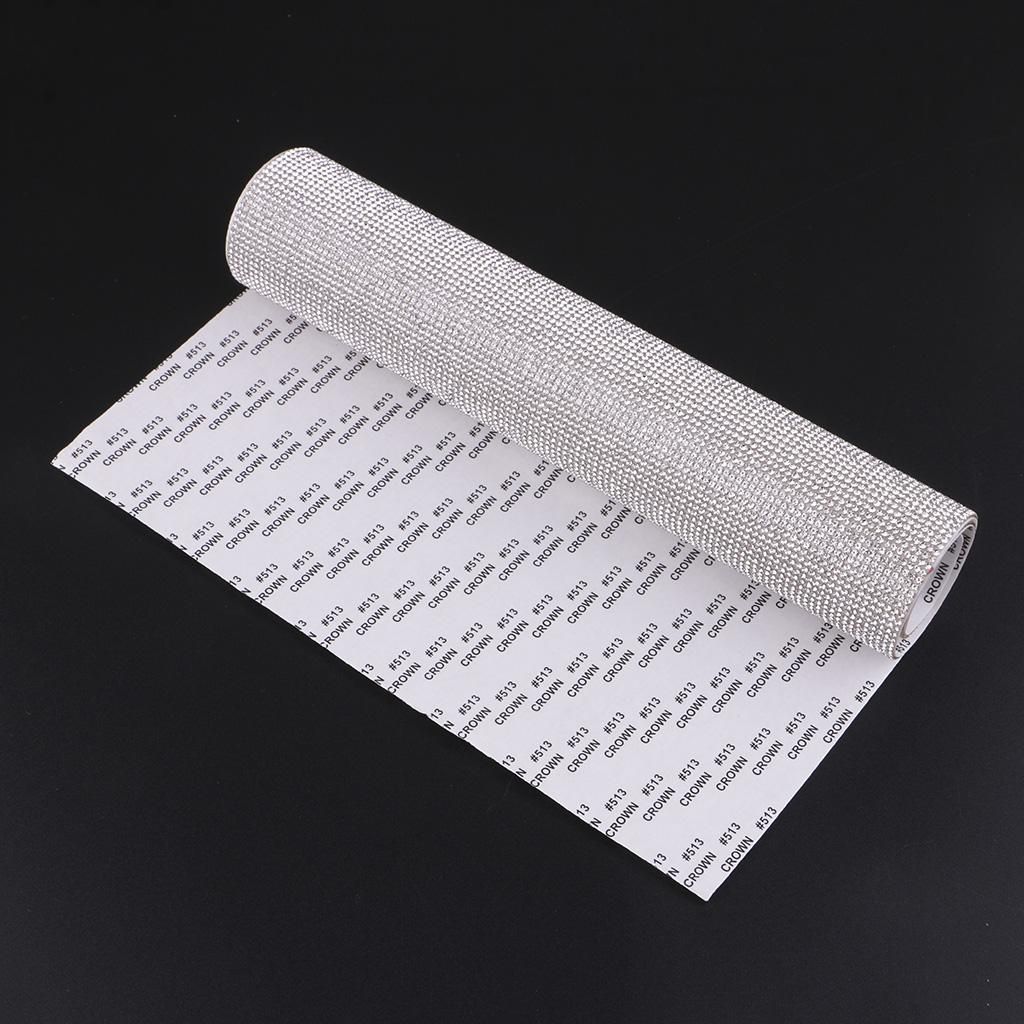 2pcs 40x24cm Bling Diamond Crystal Rhinestones Self Adhesive Sticker