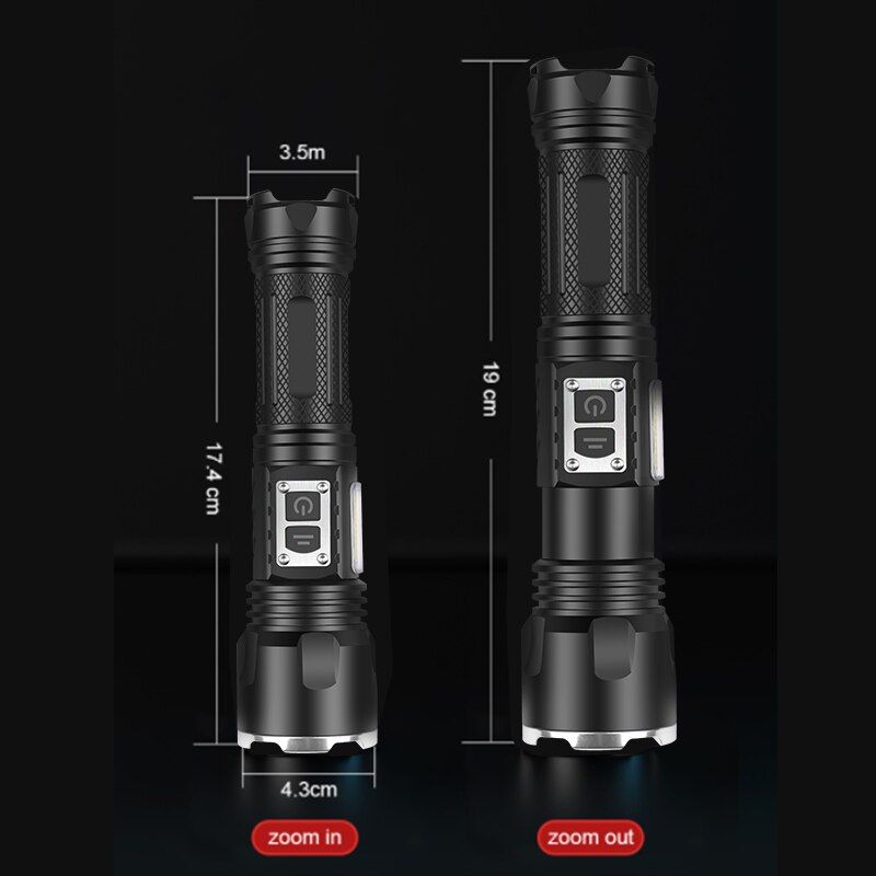 1000000LM XHP199 Super Bright Led Flashlight Rechargeable