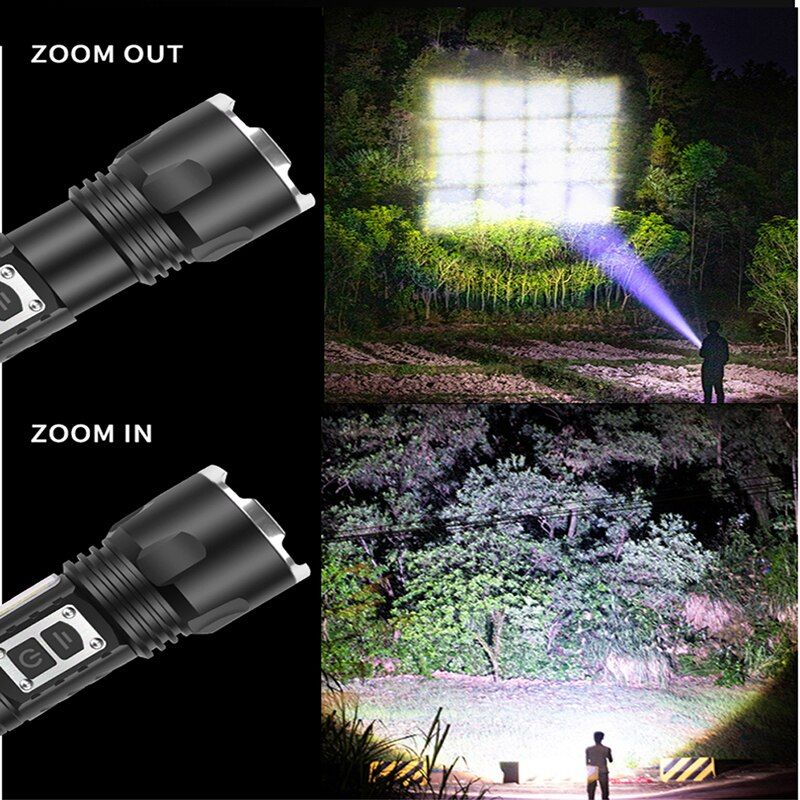 1000000LM XHP199 Super Bright Led Flashlight Rechargeable