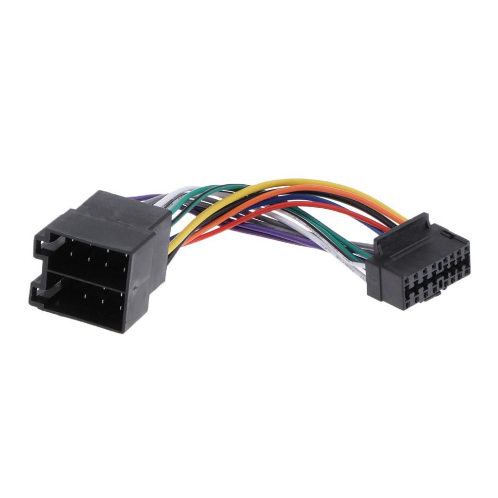 ISO Cable Harness Connector Adapter For 16 Stereo