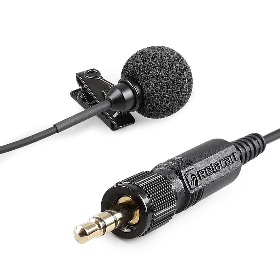 Relacart LM-P01 Microphone Lavalier Label Omni-directional Condensador Microfone Mic For IPhone Android DSLR Camera SONY Canon