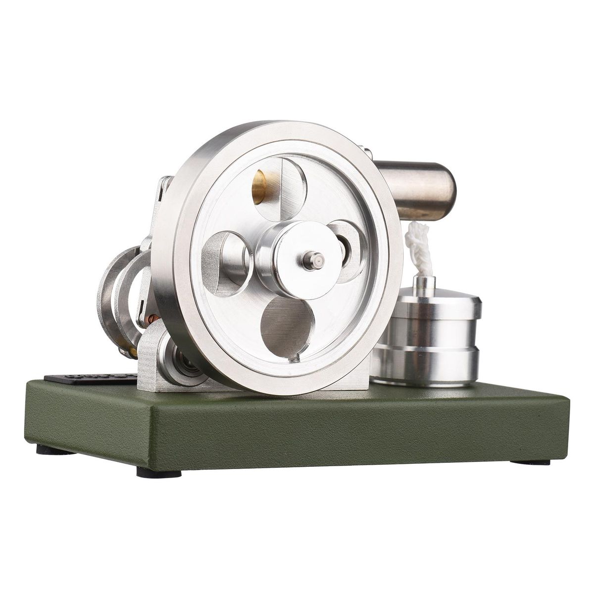 Mini Hot Air Stirling Engine Motor Model External Combustion Steam Power Physics Experiment Educational Science Gift for Students Teachers Adults