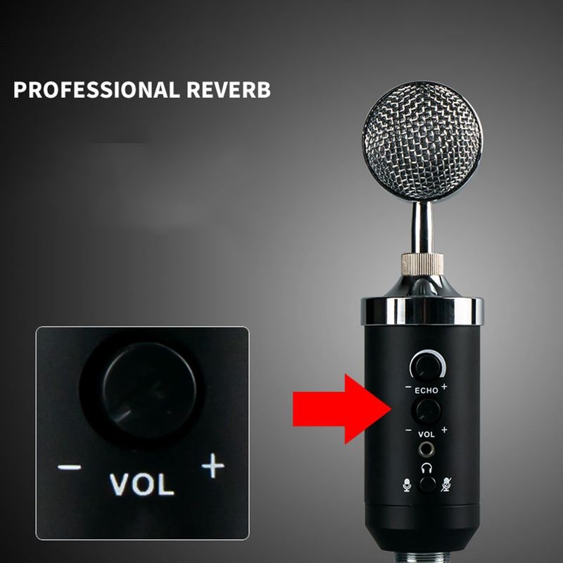 Built In Sound Card Recording Microphone Feeding Bottle Condenser Microphone Universal Card Karaoke Device