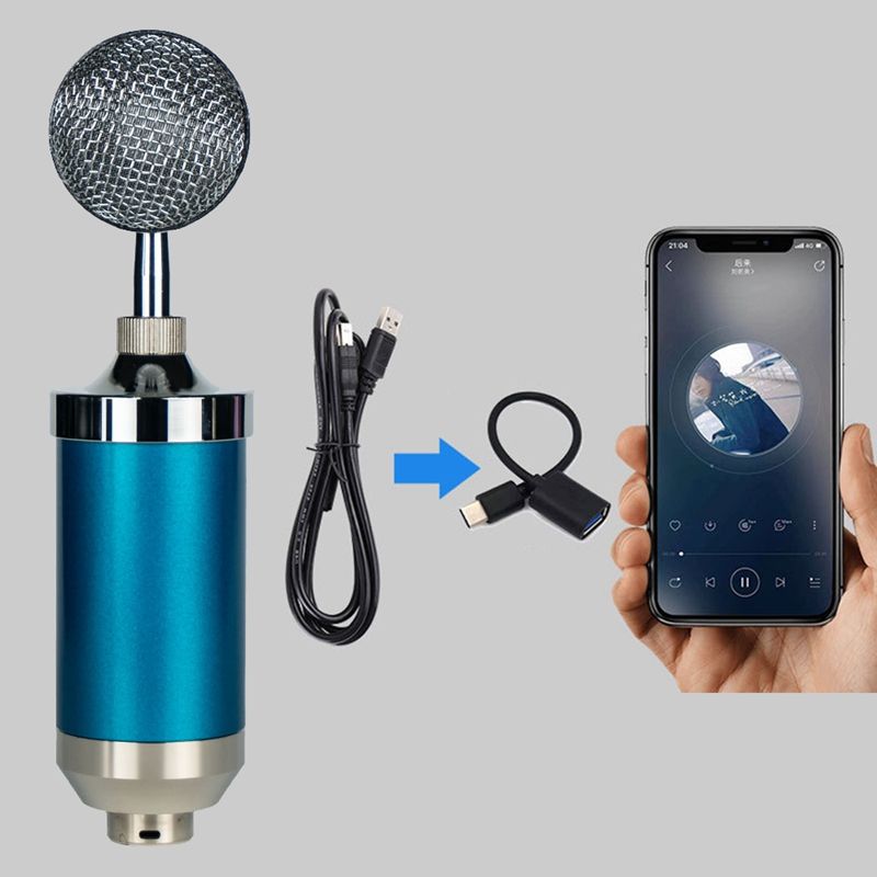 Built In Sound Card Recording Microphone Feeding Bottle Condenser Microphone Universal Card Karaoke Device