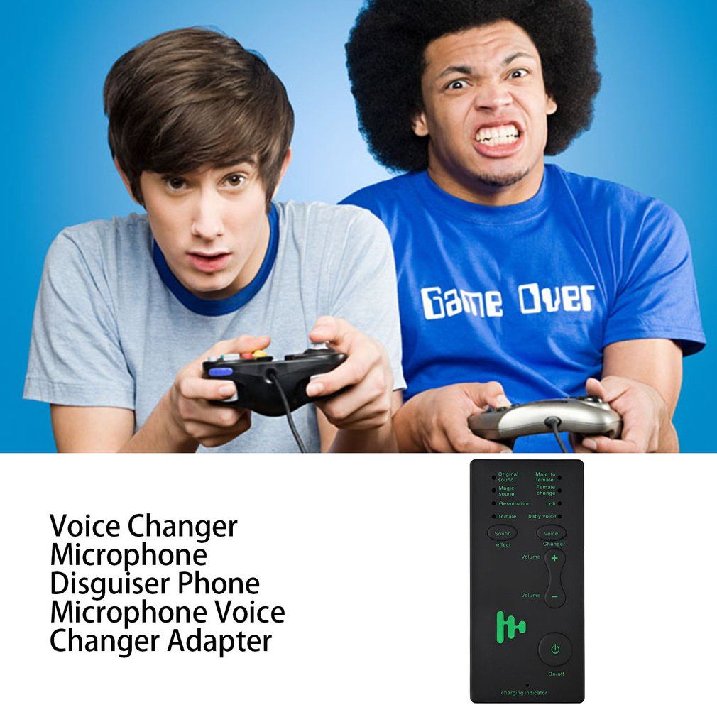 Voice Changer Adapter Portable Microphone Game Disguiser PUB