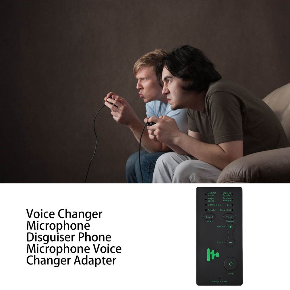 Voice Changer Adapter Portable Microphone Game Disguiser PUB