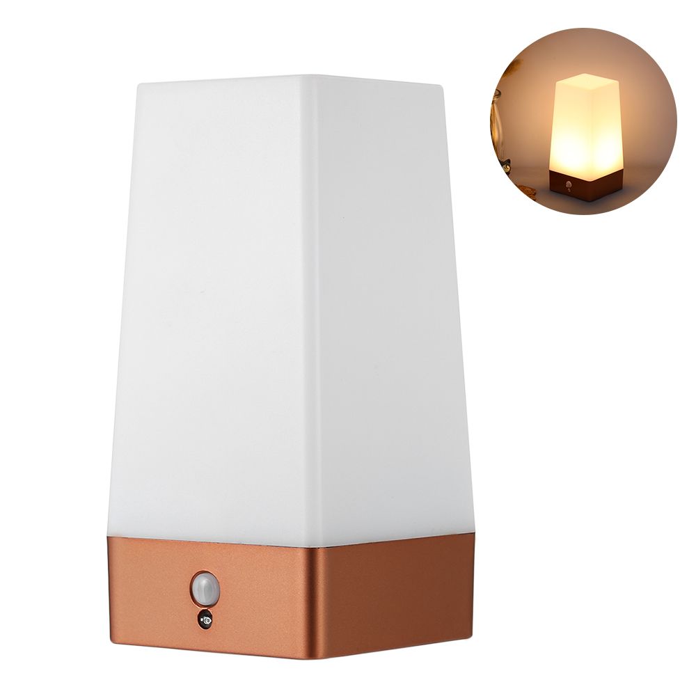 Desktop PIR Motion Sensor LED Night Light Portable Battery