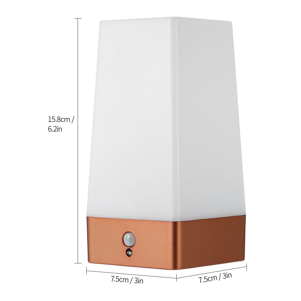 Desktop PIR Motion Sensor LED Night Light Portable Battery