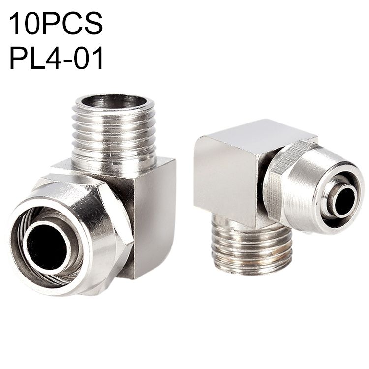 PL4-01 10pcs Copper Trachea Quick Lock Female Connector