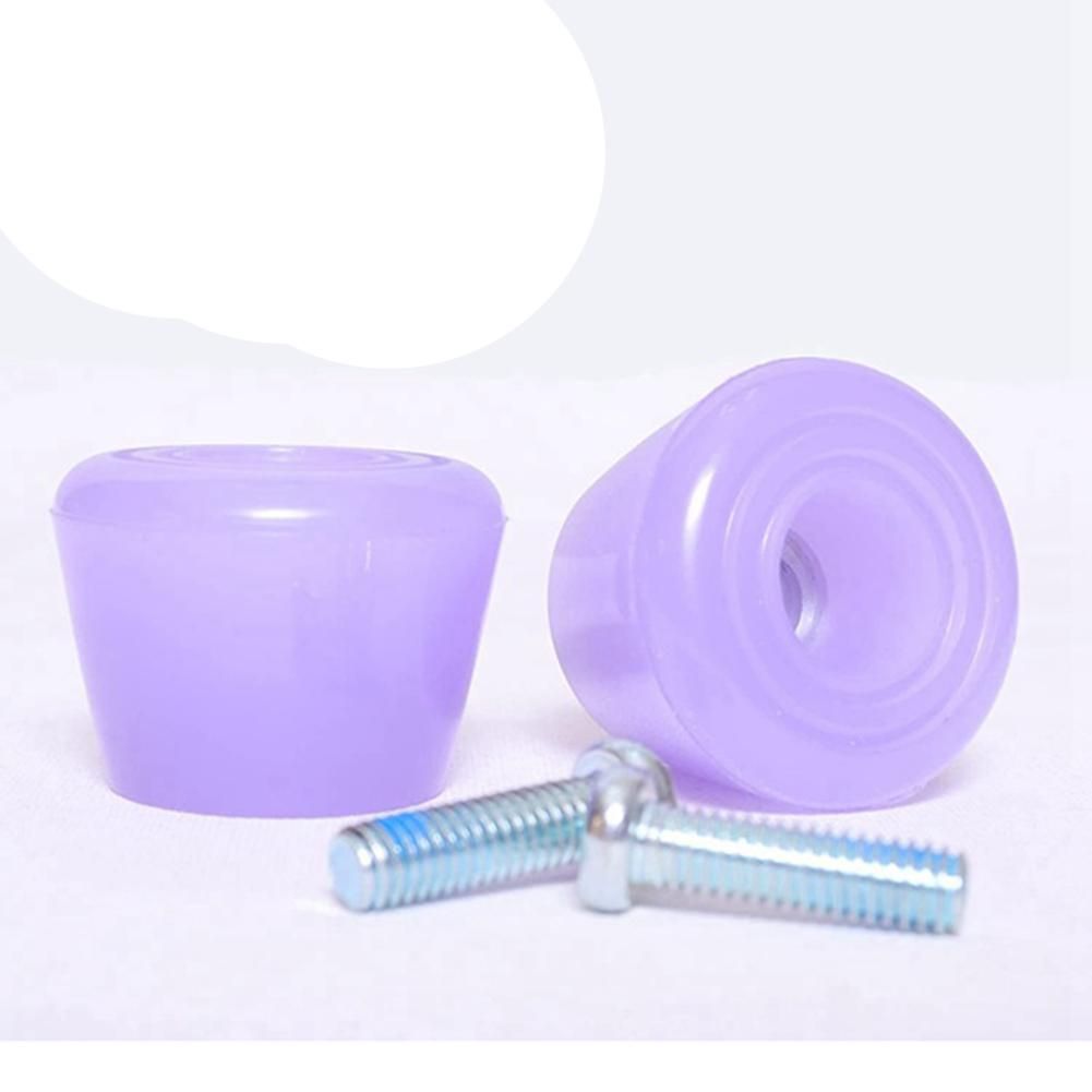 Multiple colors 2PCS Roller Skates Brake Inline Skates Roller Brake Blocks Toe Stoppers Skating Practice Training Aids,Jelly Purple