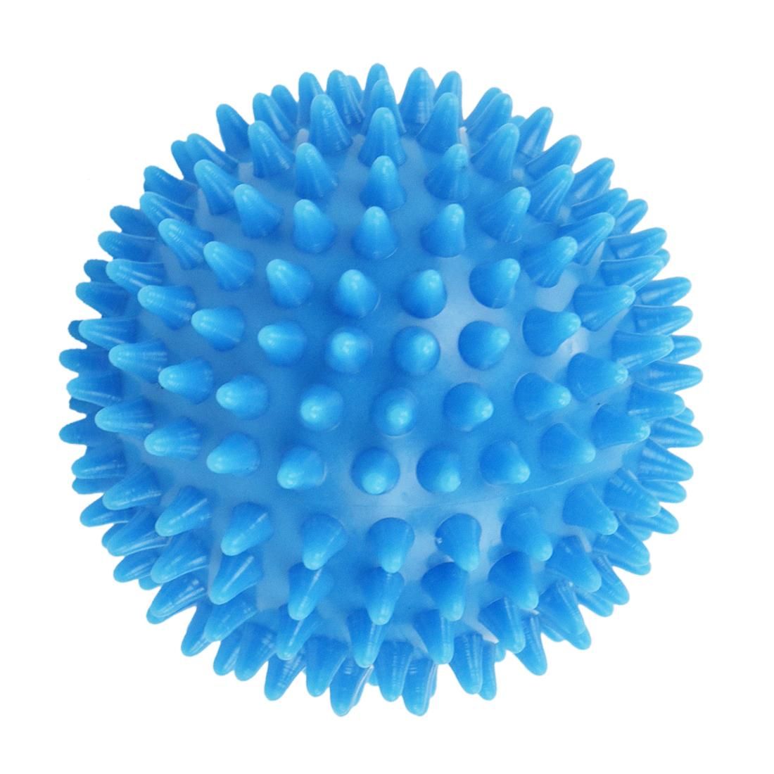 Spiky Massage Ball, Hard Stress Ball 7.5cm for Fitness Sport Exercise  sky blue