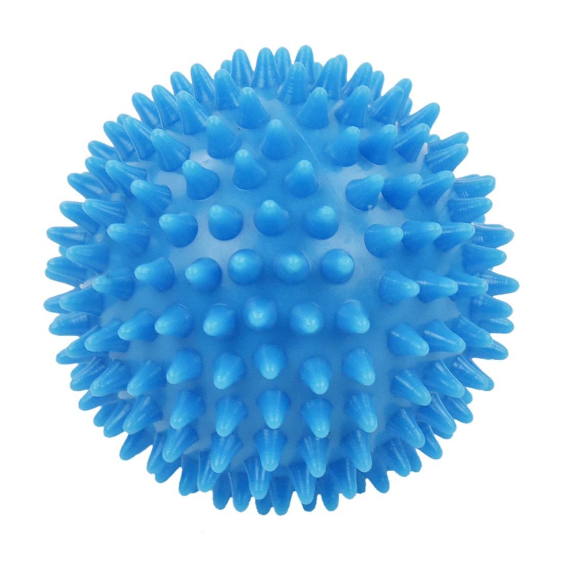 Spiky Massage Ball, Hard Stress Ball 7.5cm for Fitness Sport Exercise  sky blue