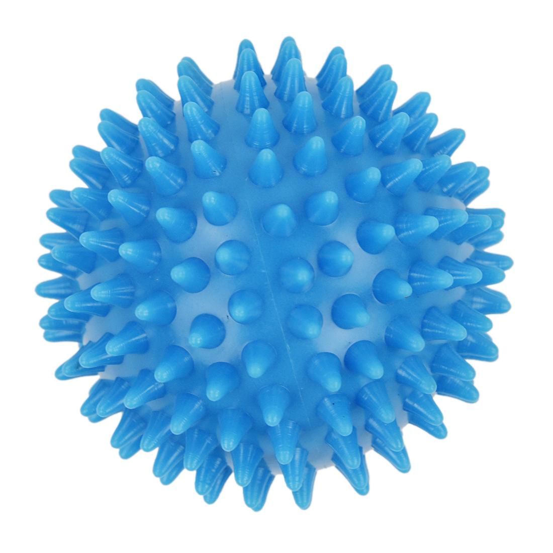 Spiky Massage Ball, Hard Stress Ball 7.5cm for Fitness Sport Exercise  sky blue