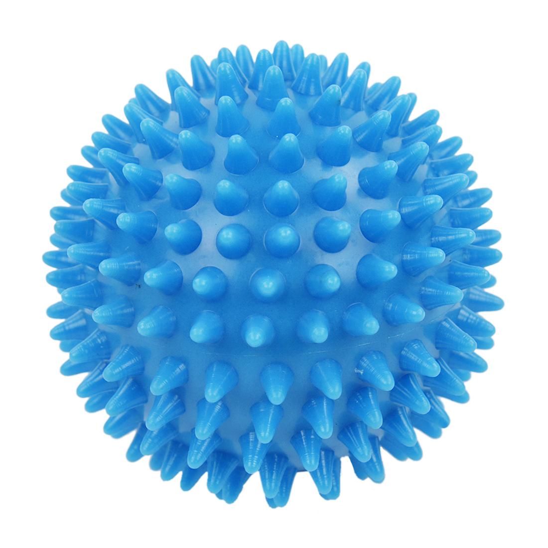 Spiky Massage Ball, Hard Stress Ball 7.5cm for Fitness Sport Exercise  sky blue