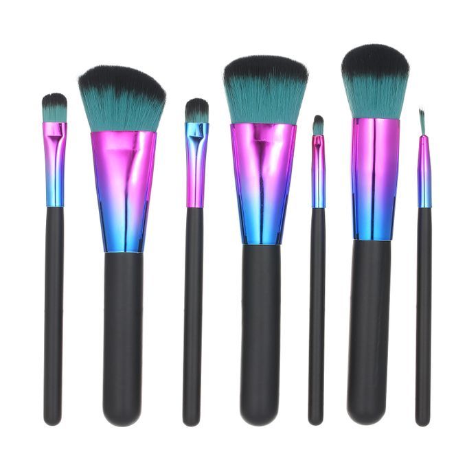 7 Pcs Makeup Brushes Colorful Makeup Brush Cosmetic Makeup-7PCS