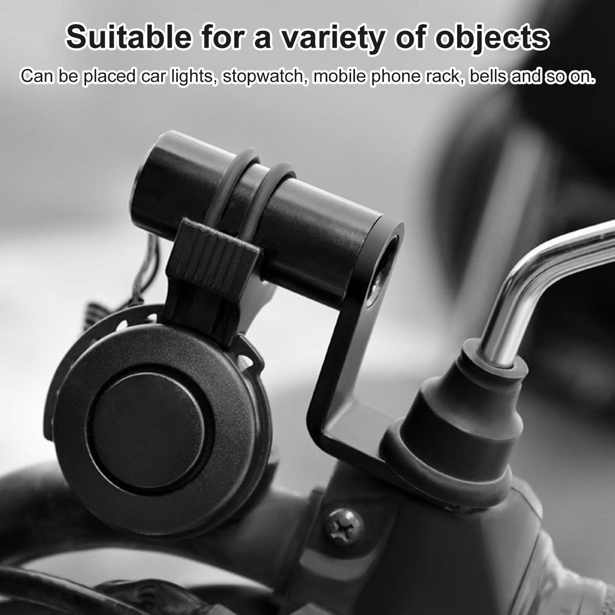 Rear Mirror Extender Space Saving Mirror Extension Rack Black
