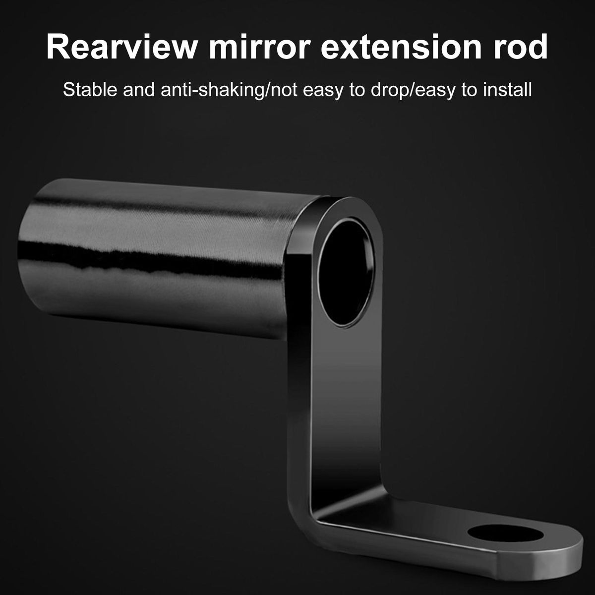 Rear Mirror Extender Space Saving Mirror Extension Rack Black