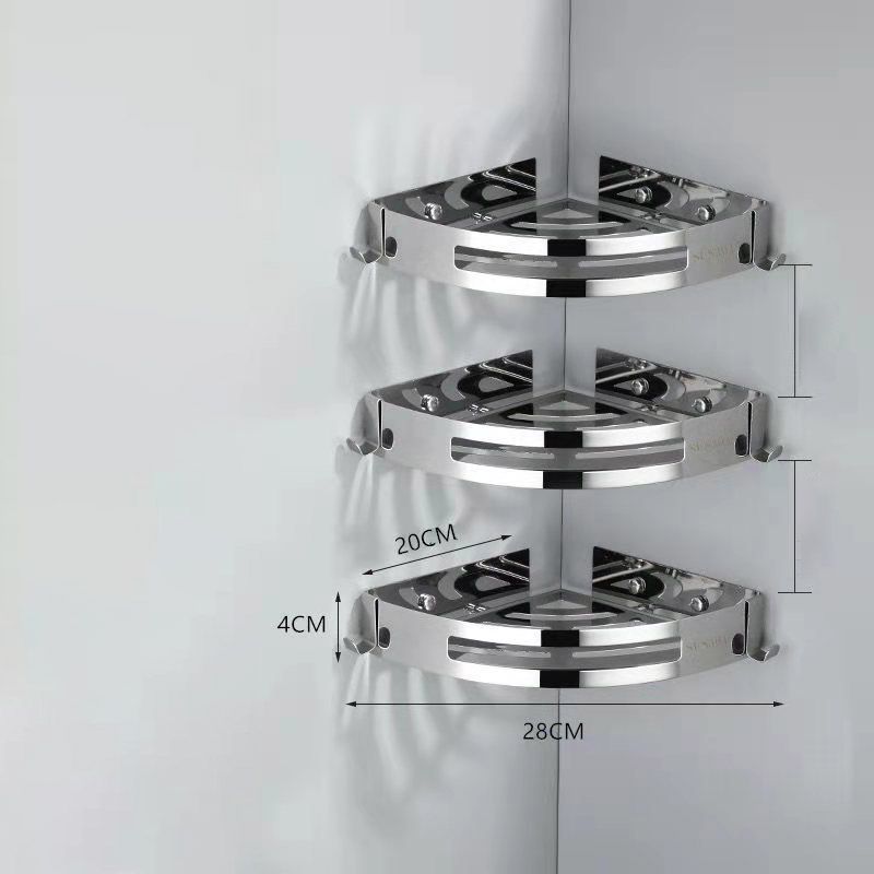 (A61515-2)Stainless Steel Bathroom Corner Shelf Shower