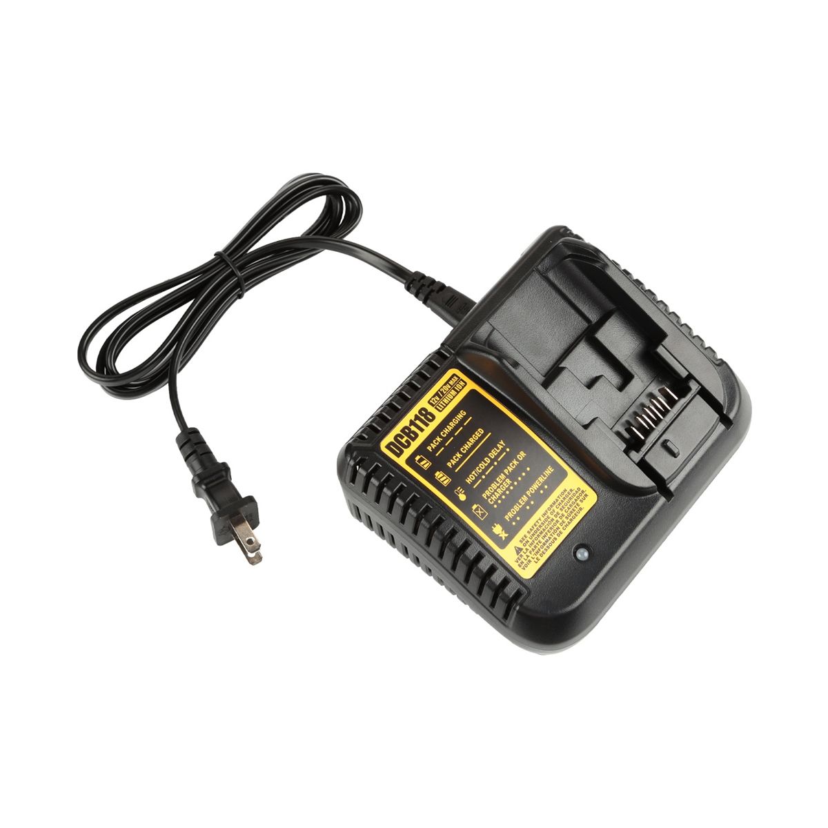 DCB118 Battery Charger for Dewalt Battery 12V 14.4V 18V 20V