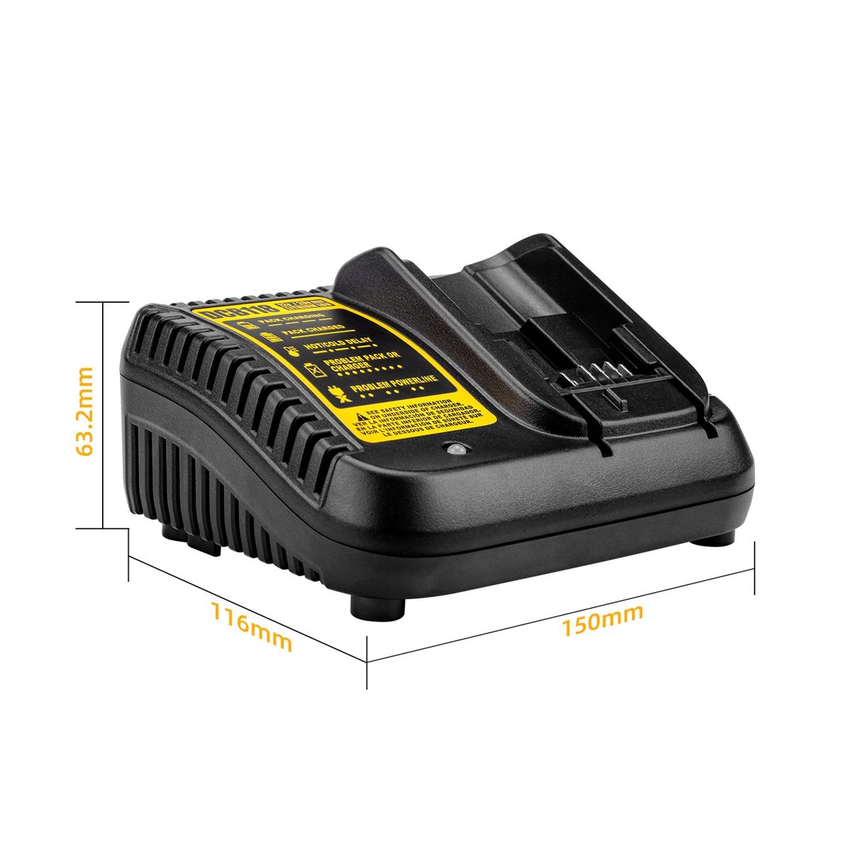 DCB118 Battery Charger for Dewalt Battery 12V 14.4V 18V 20V