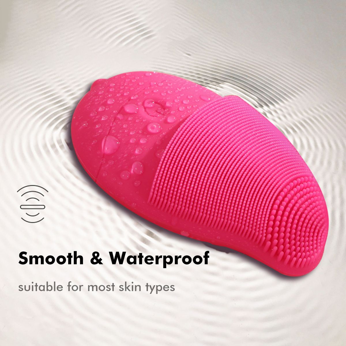 Silicone Mini Facial Cleansing Brush With 15 Vibration