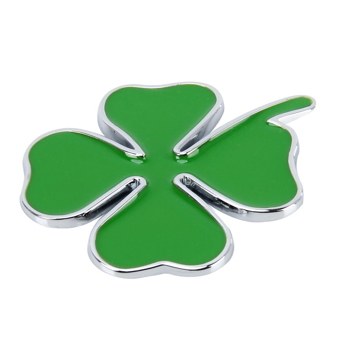Four Leaf Clover Herb Luck Symbol Badge Emblem Labeling Sticker Styling Car Dashboard  Decoration, Size: 7.5*6cm