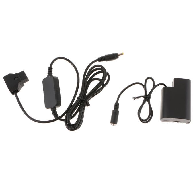 Dummy Battery DMW-DCC12 DC Coupler + Dtap Cord For Panasonic DMC-GH5