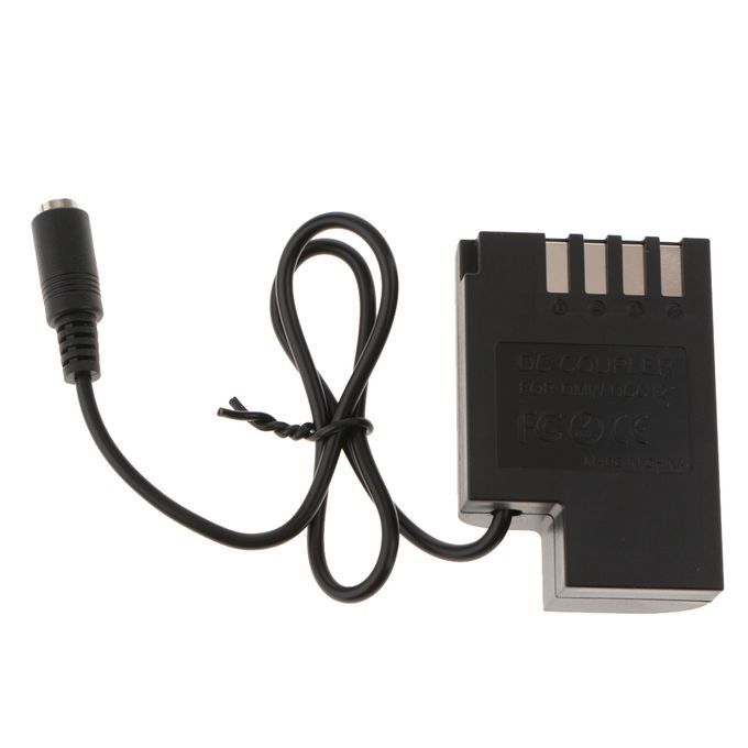 Dummy Battery DMW-DCC12 DC Coupler + Dtap Cord For Panasonic DMC-GH5