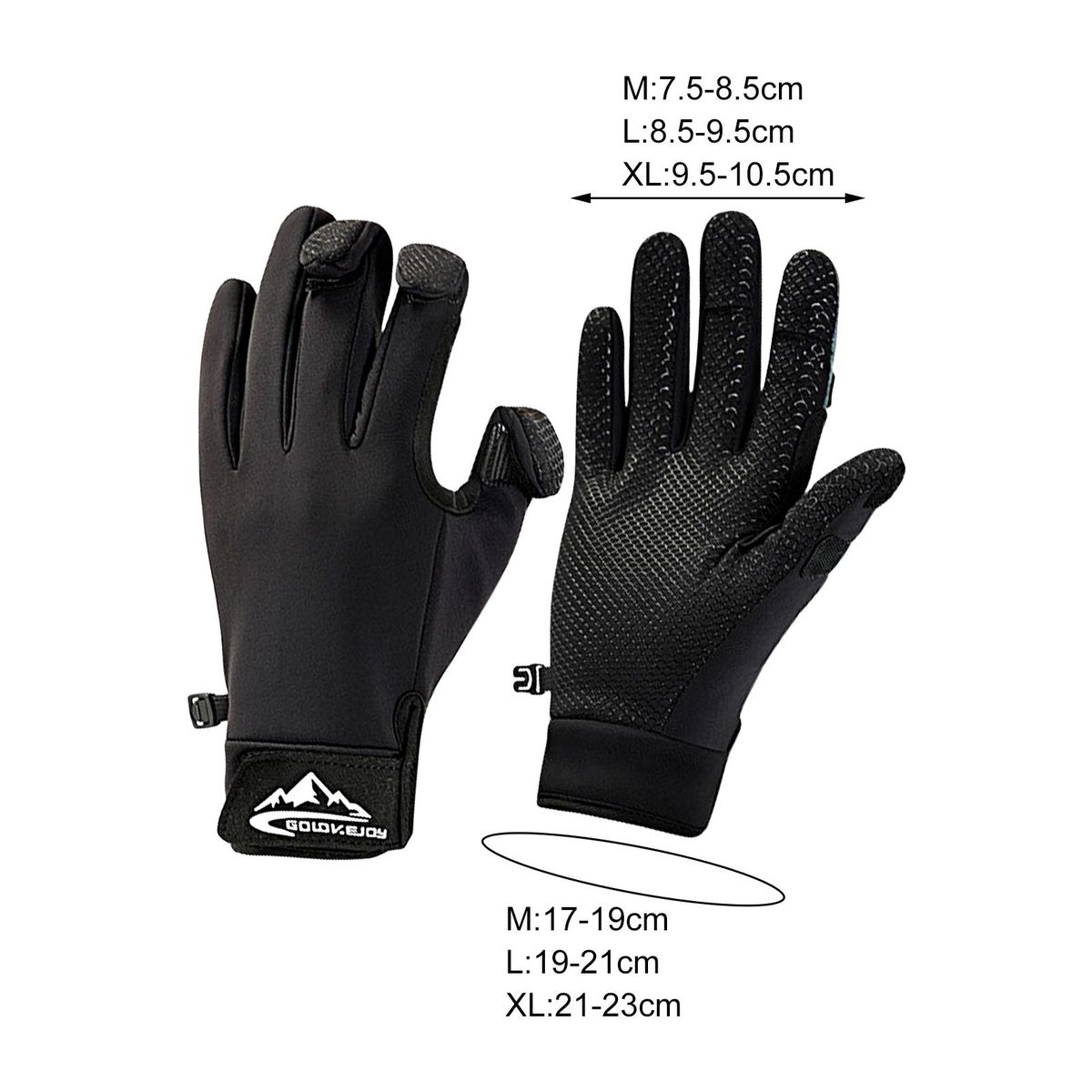 Fishing Autumn Winter Men Women Motorcycle Riding Black