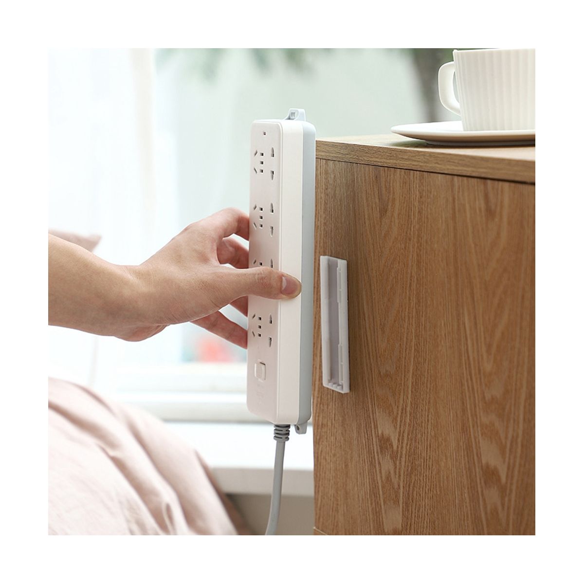 Punch Free Socket Holder, Power Strip Holder Fixator,