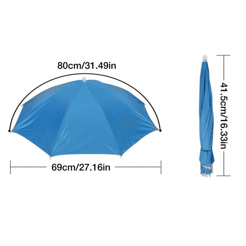 Head Umbrella Folding Umbrella Hat For Adults And Kids UV Protection Umbrella Hats For Adults Kids Women Men Umbrella Hat For Blue