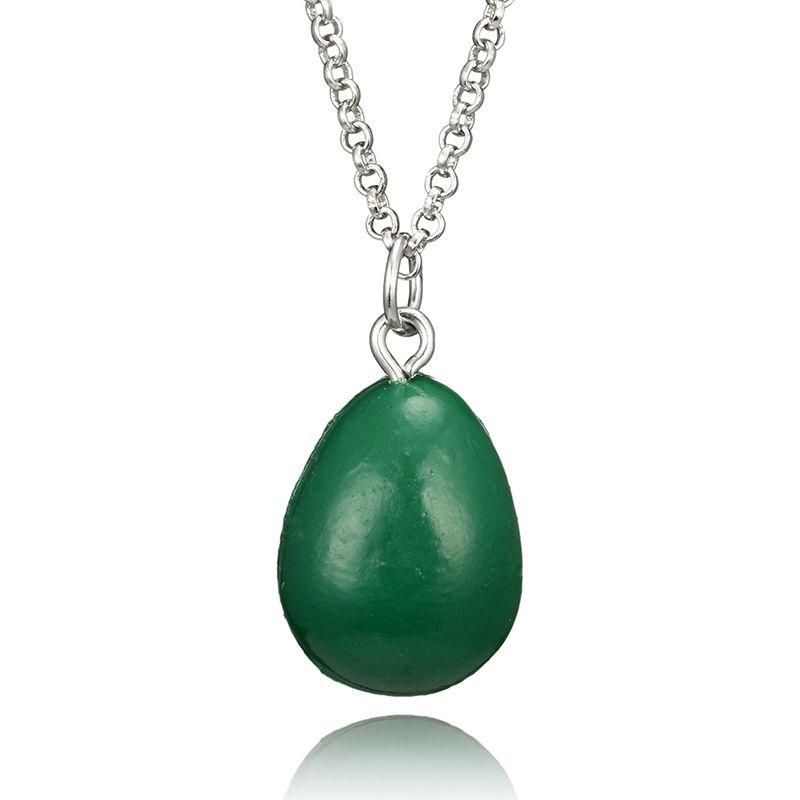Trendy Heart Avocado Shape Long Pendant Neckfor Women