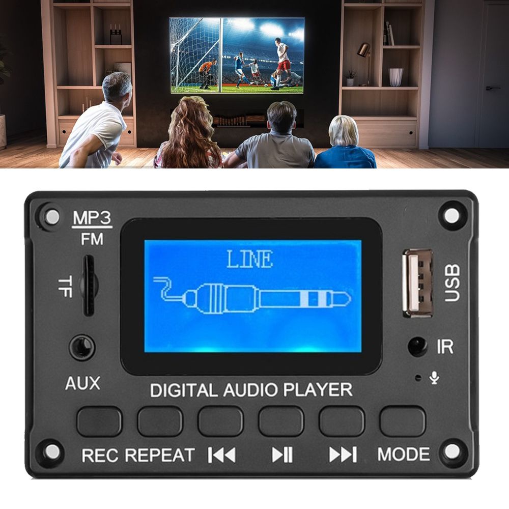MP3 Player Sound Accessories FM Aux Radio Supports Bluetooth-compatible Calls With Remote Control