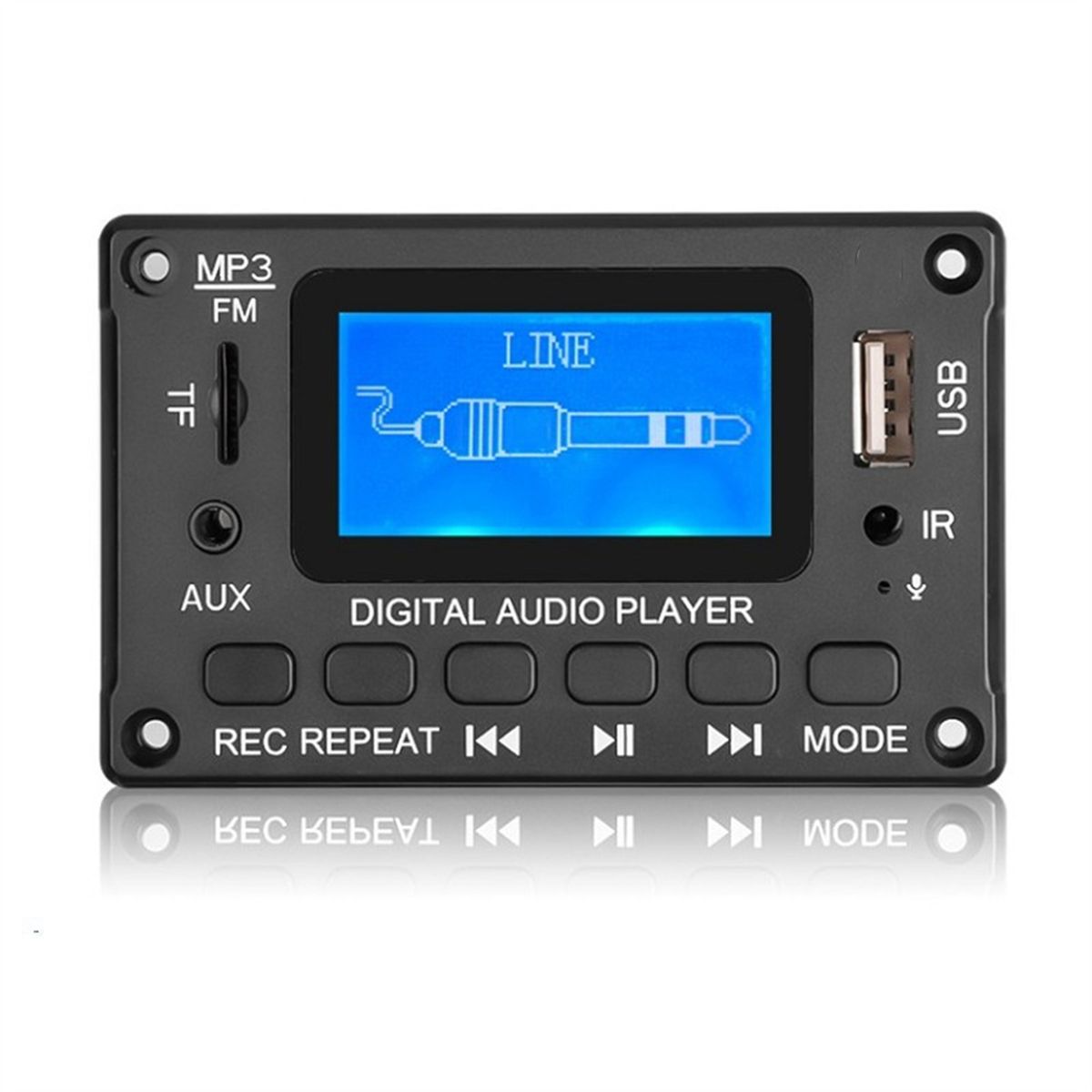 MP3 Player Sound Accessories FM Aux Radio Supports Bluetooth-compatible Calls With Remote Control