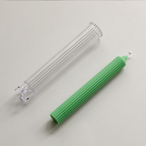 DIY Handmade Supplies Scented Romantic Dinner Candle Injection Mould Long Pillar Gear Tip Wax Acrylic Candle Mold