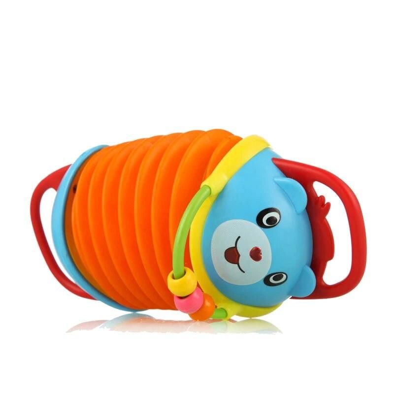 New Cartoon Baby Toys accordion toys Built-in rattles teething stick 6 Months Soft Animal Baby Rattles Children Infant Newborn