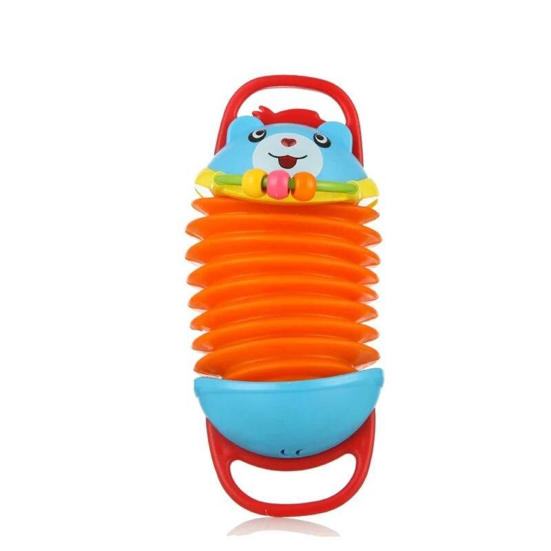 New Cartoon Baby Toys accordion toys Built-in rattles teething stick 6 Months Soft Animal Baby Rattles Children Infant Newborn