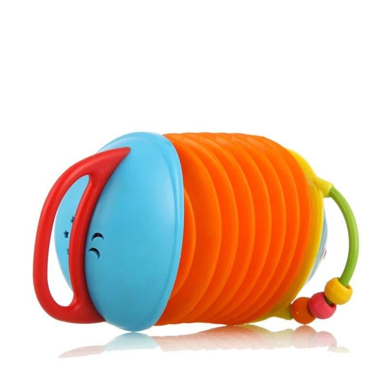 New Cartoon Baby Toys accordion toys Built-in rattles teething stick 6 Months Soft Animal Baby Rattles Children Infant Newborn