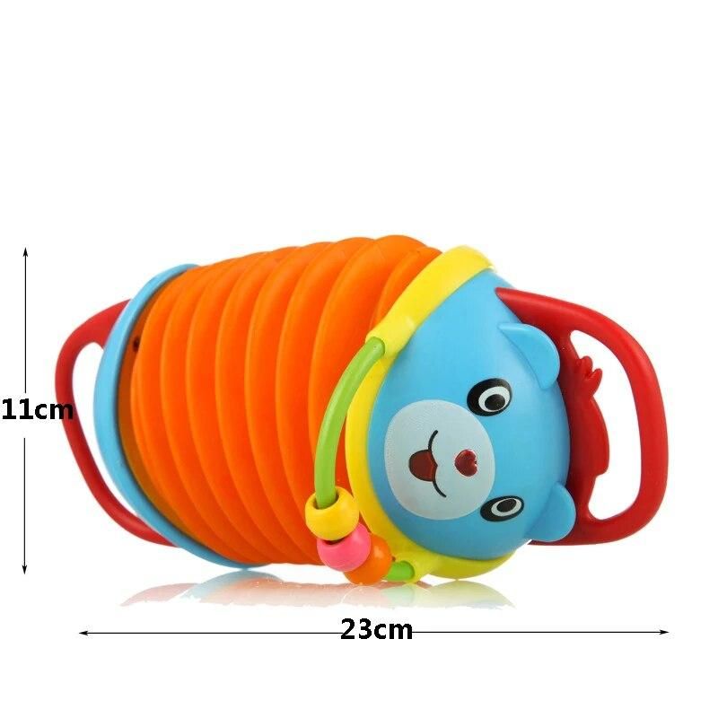New Cartoon Baby Toys accordion toys Built-in rattles teething stick 6 Months Soft Animal Baby Rattles Children Infant Newborn