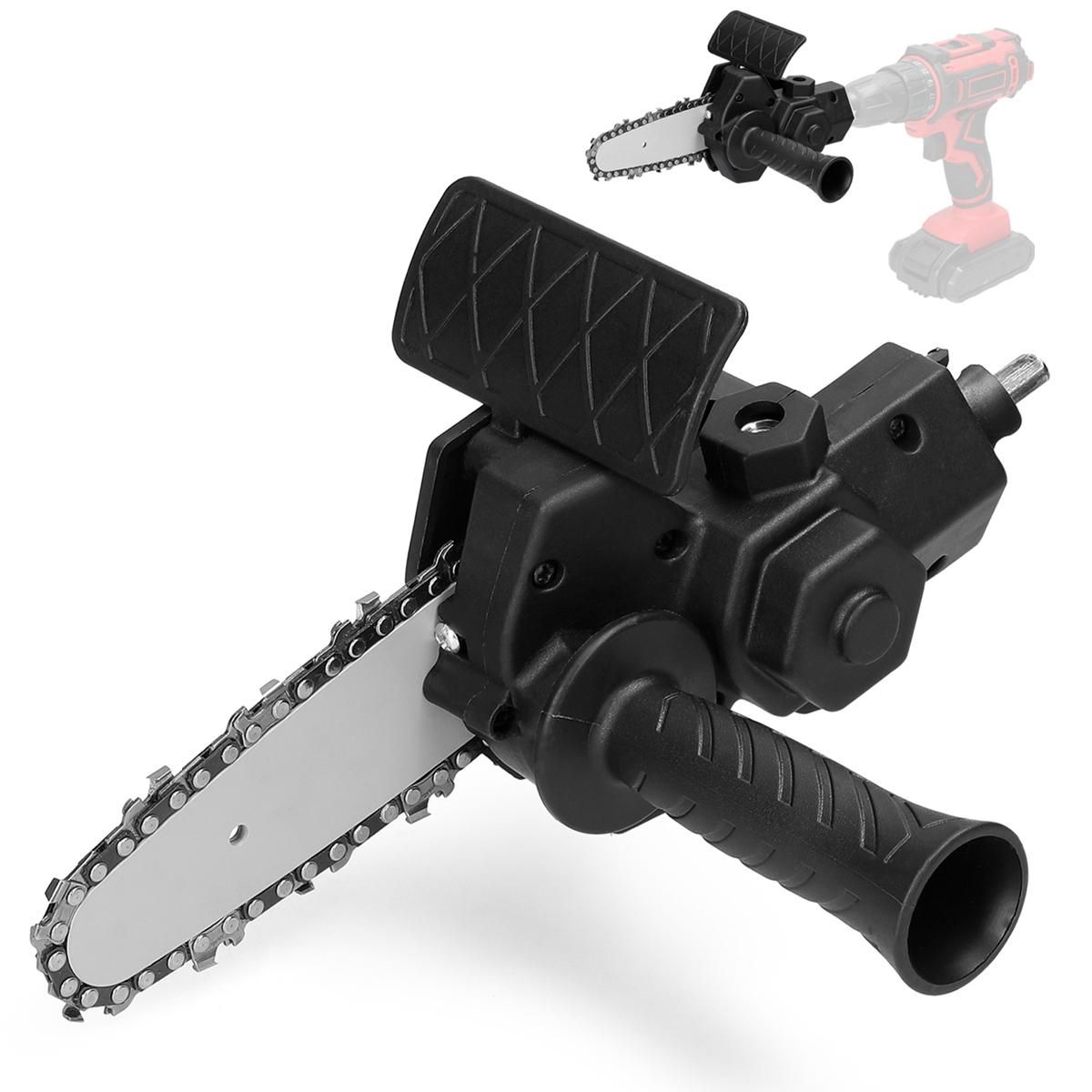 4 Inch Portable Electric Drill Electric Chain Saw Adapter Conversion Head for Electric Drills Woodworking Tools Orange