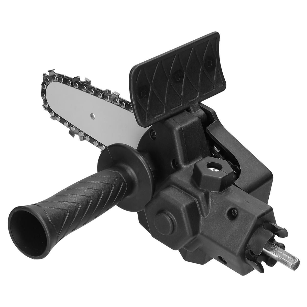 4 Inch Portable Electric Drill Electric Chain Saw Adapter Conversion Head for Electric Drills Woodworking Tools Orange