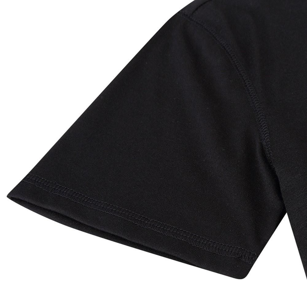 Men Short Sleeved T-shirt O Neck Buttons Solid Street Summer Tees Casual Tops