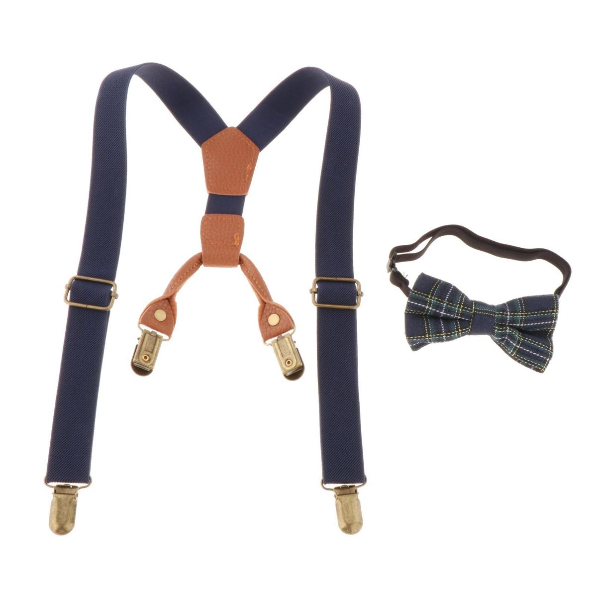 Jeans Trousers Heavy Duty Adjustable Braces Blue