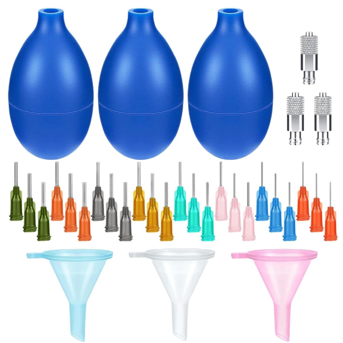 Pottery Smear Bottle Pottery Precision Applicator Set for Easy Blue