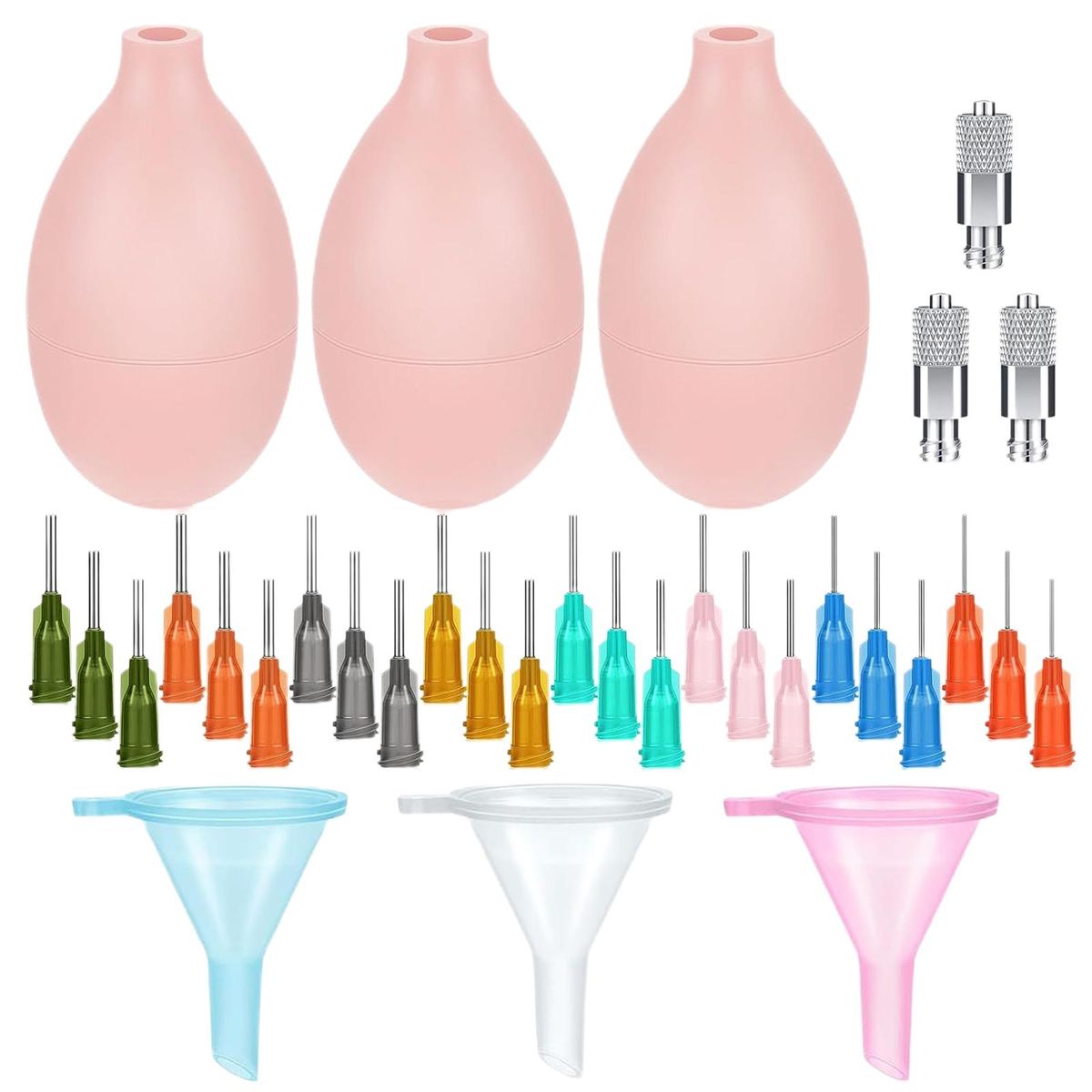 Pottery Smear Bottle Pottery Precision Applicator Set for Easy Pink