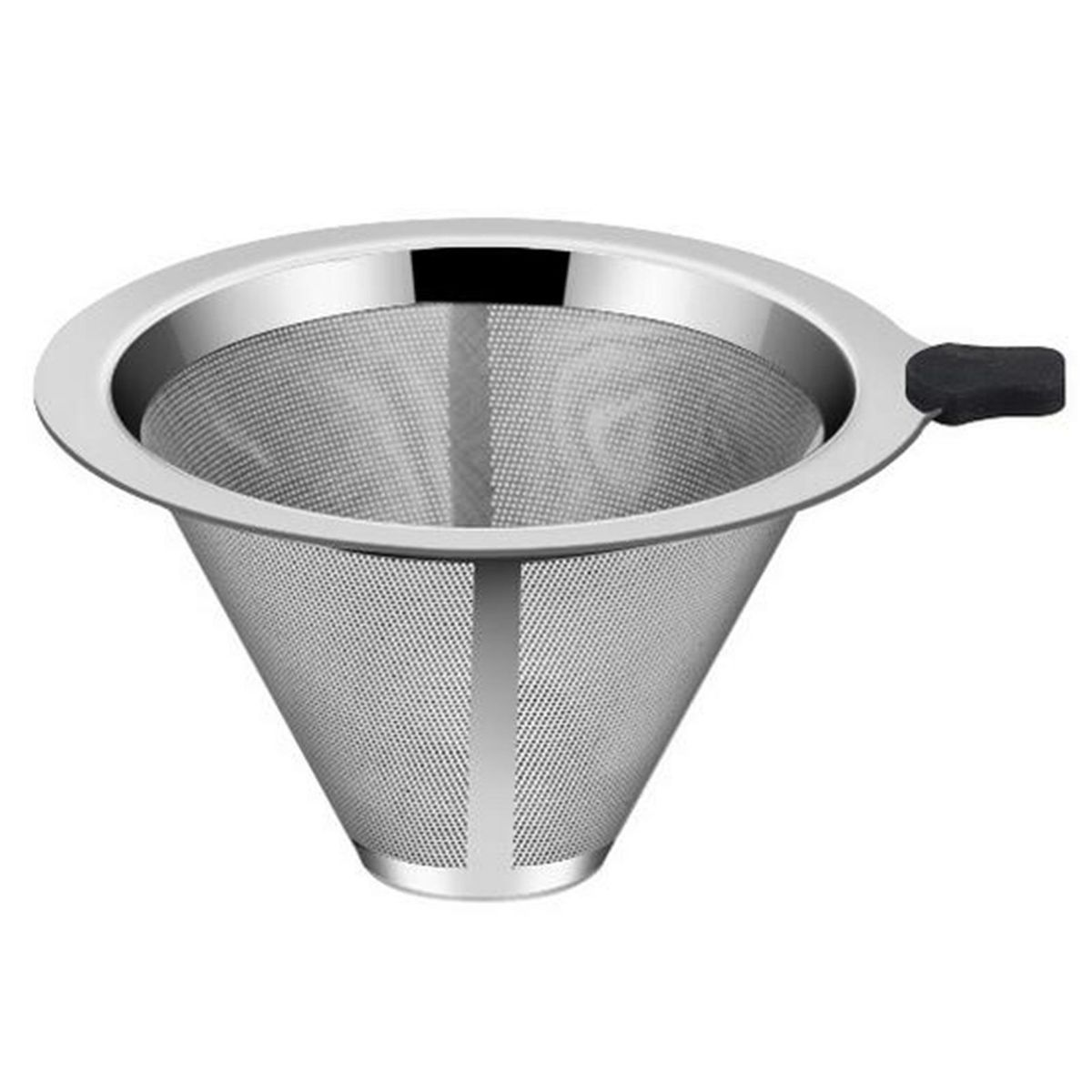 Coffee Dripper for Cup Stainless Steel Coffee Cone Filter Easy Clean