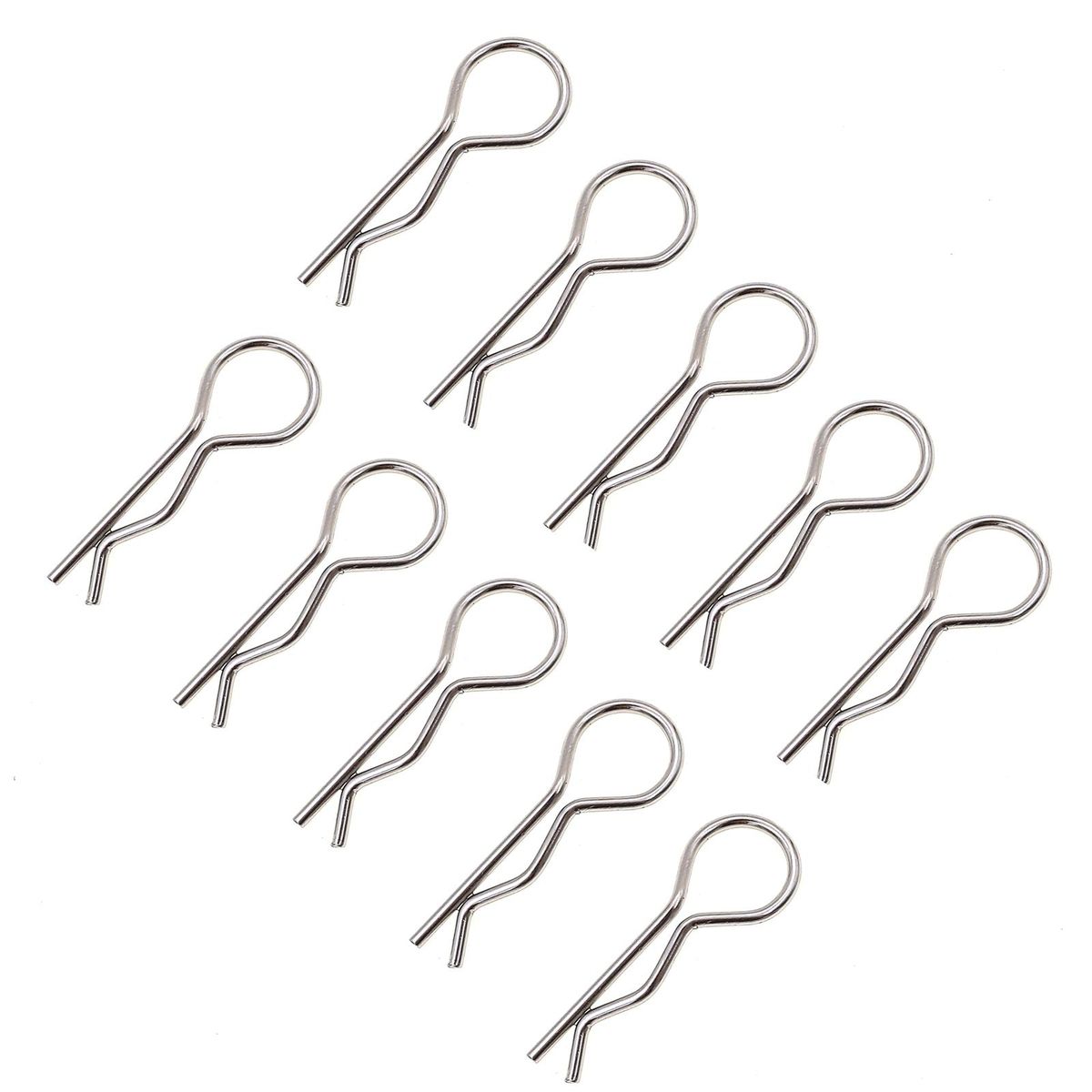 100PCS 1:16 Universal Car Shell Clip Pin Buckles 02053 86090 85734 R Clips Replacement for HSP On-road Remote Control Cars Accessories
