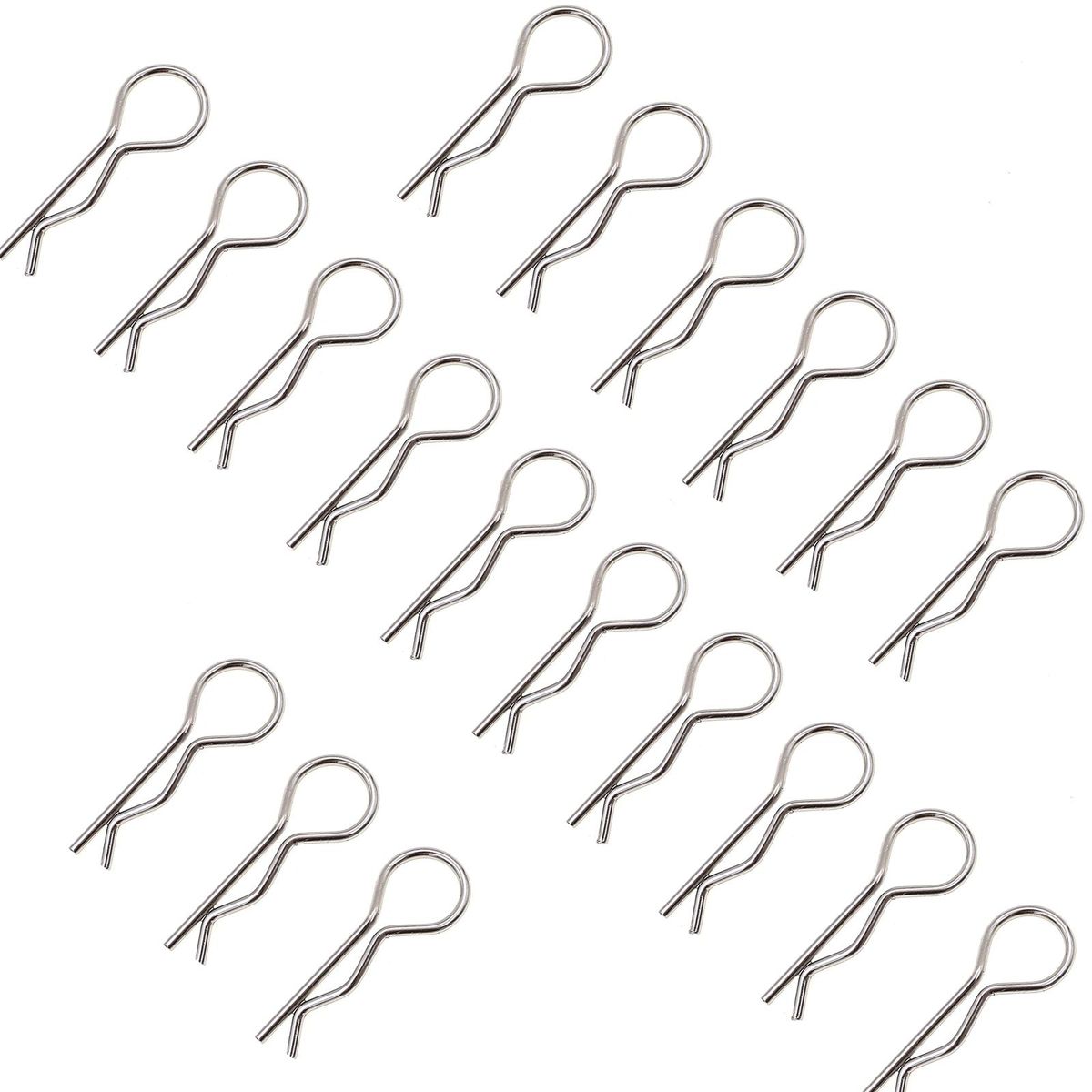 100PCS 1:16 Universal Car Shell Clip Pin Buckles 02053 86090 85734 R Clips Replacement for HSP On-road Remote Control Cars Accessories